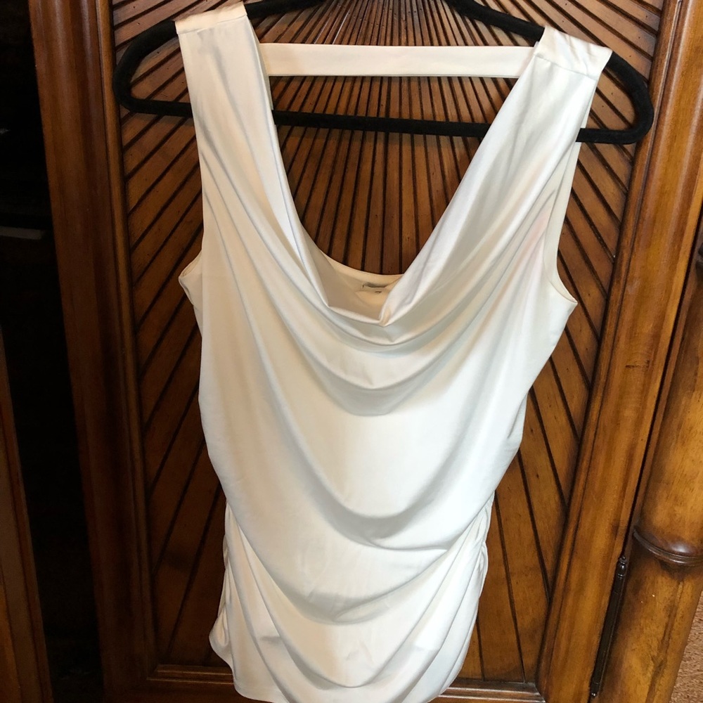 Cache satin sleeveless top